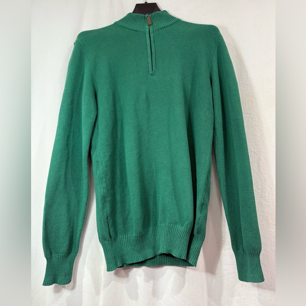 Club Room Men's Zip Up Sweater in Green